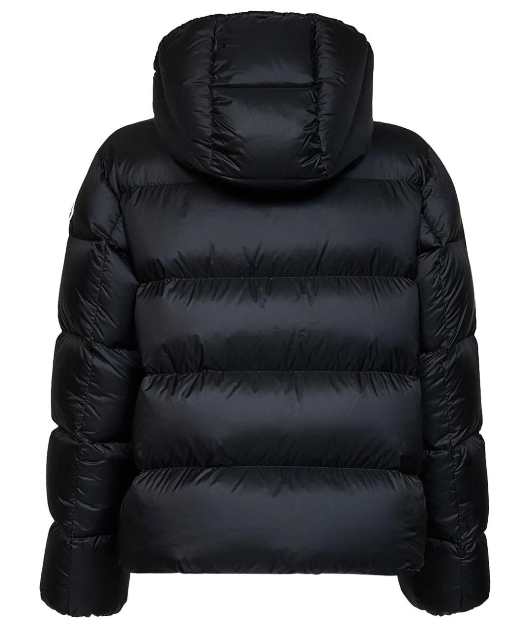MONCLER Черный полиамидовый пуховик, фото 2
