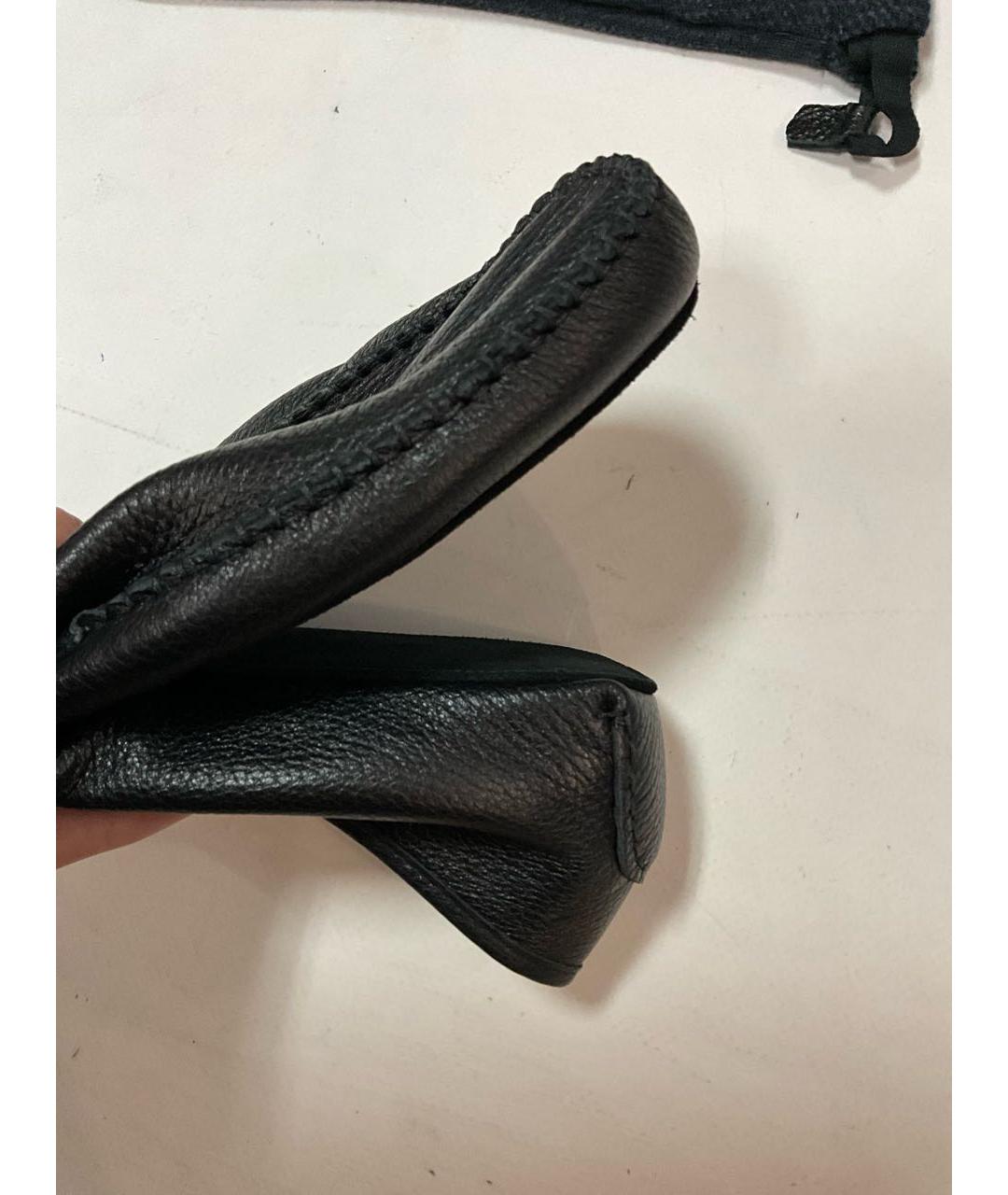 ERMENEGILDO ZEGNA XXX Черные кожаные мокасины, фото 6