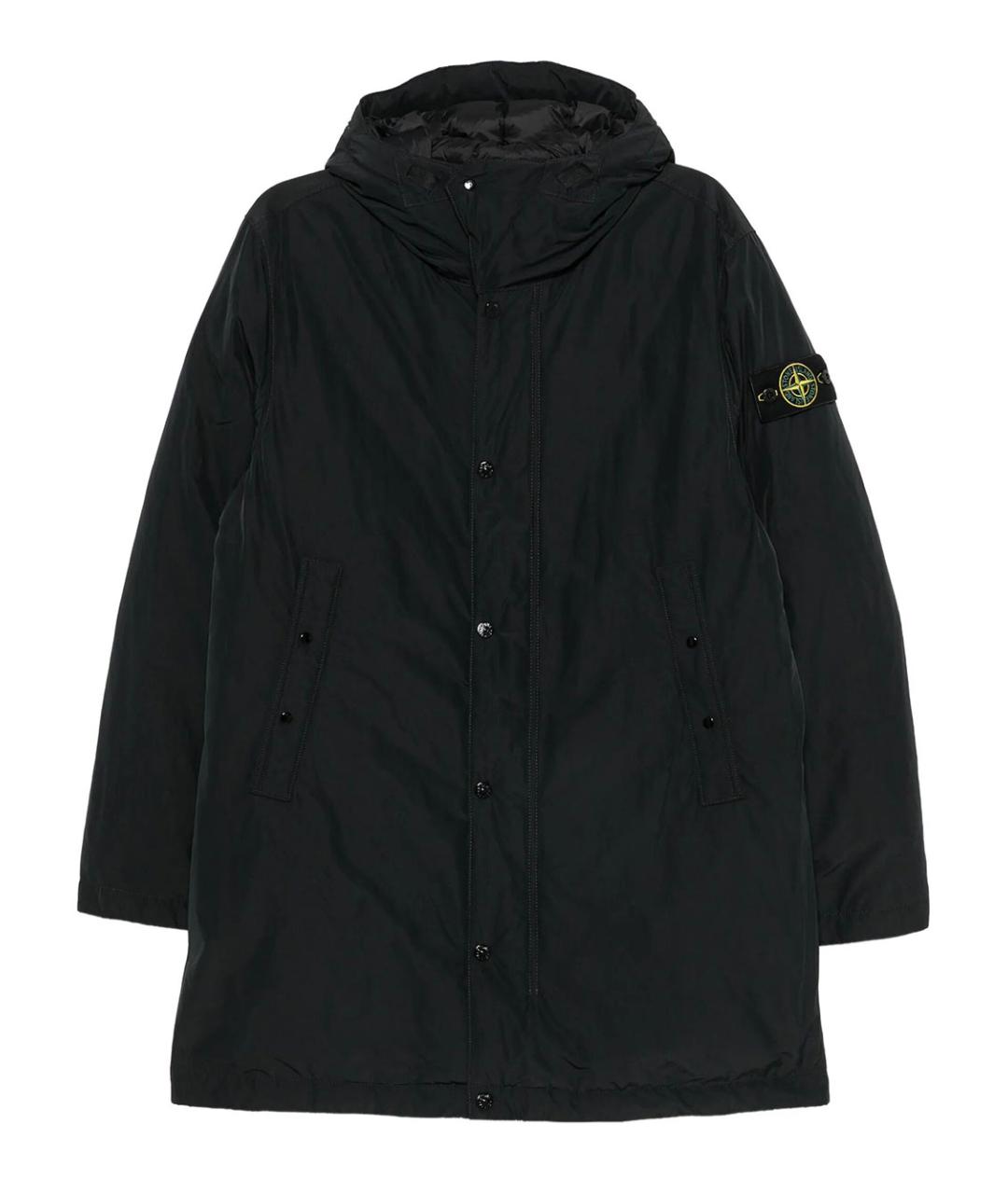 STONE ISLAND Черная полиэстеровая куртка, фото 1