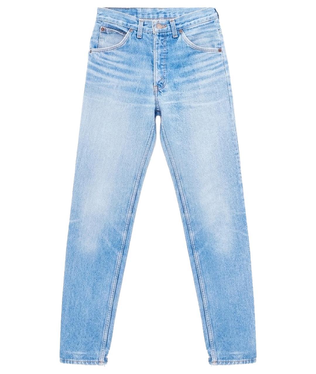 LEVI'S Голубые хлопковые прямые джинсы, фото 1