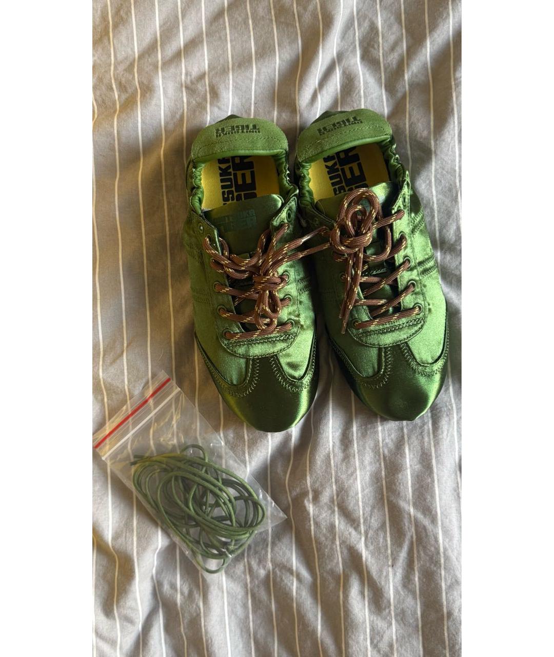 ONITSUKA TIGER Зеленые текстильные кроссовки, фото 5