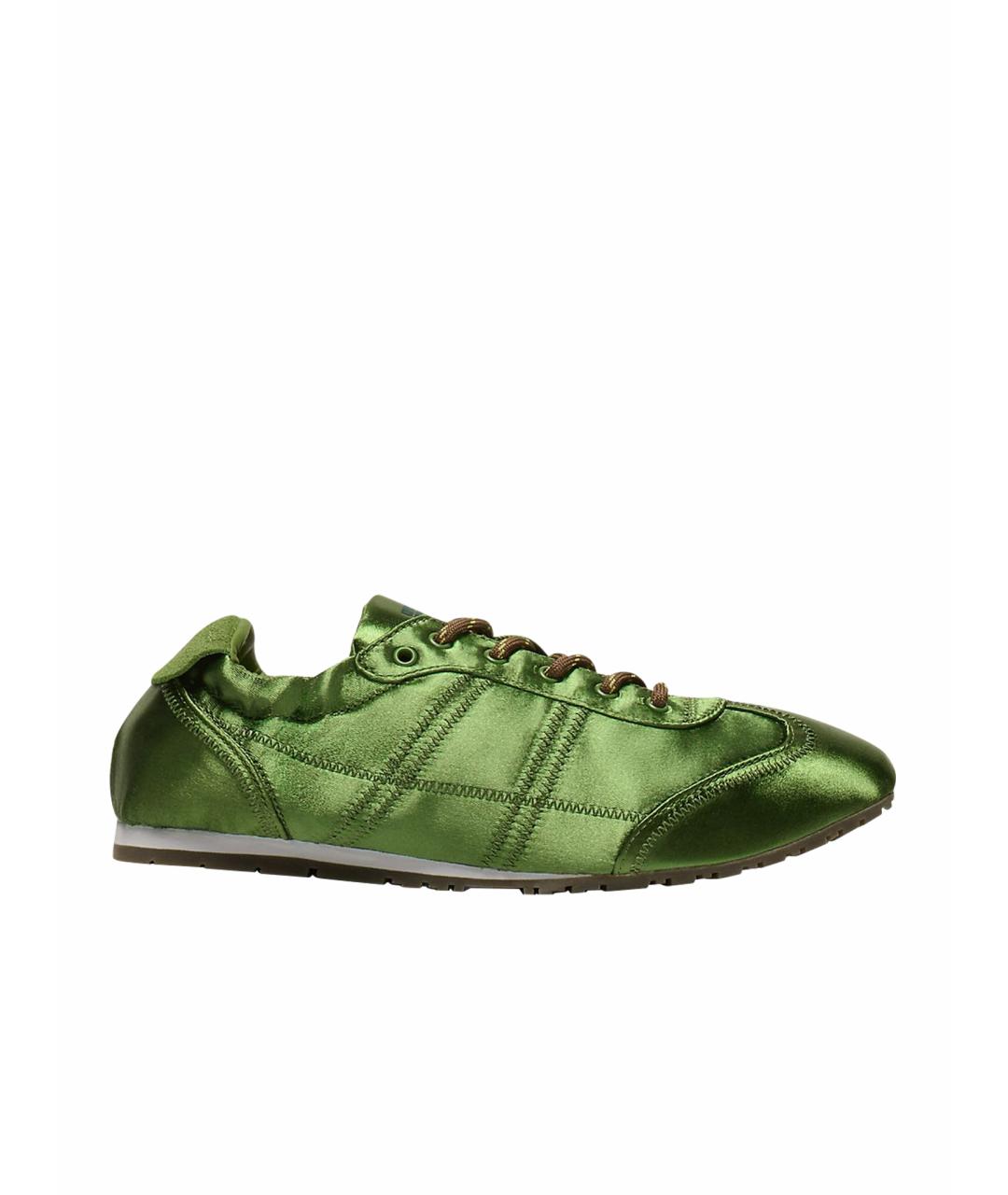 ONITSUKA TIGER Зеленые текстильные кроссовки, фото 1