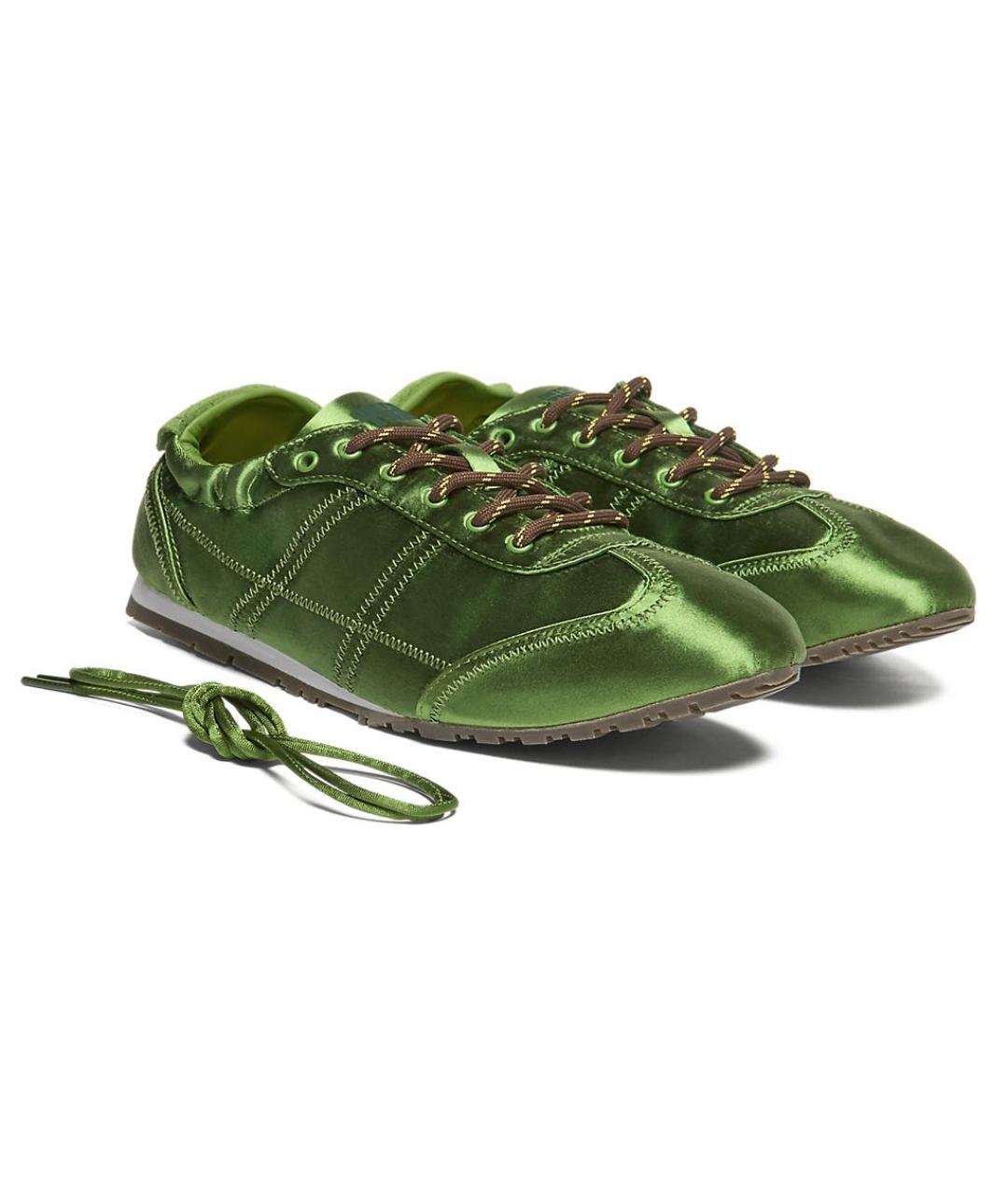 ONITSUKA TIGER Зеленые текстильные кроссовки, фото 2