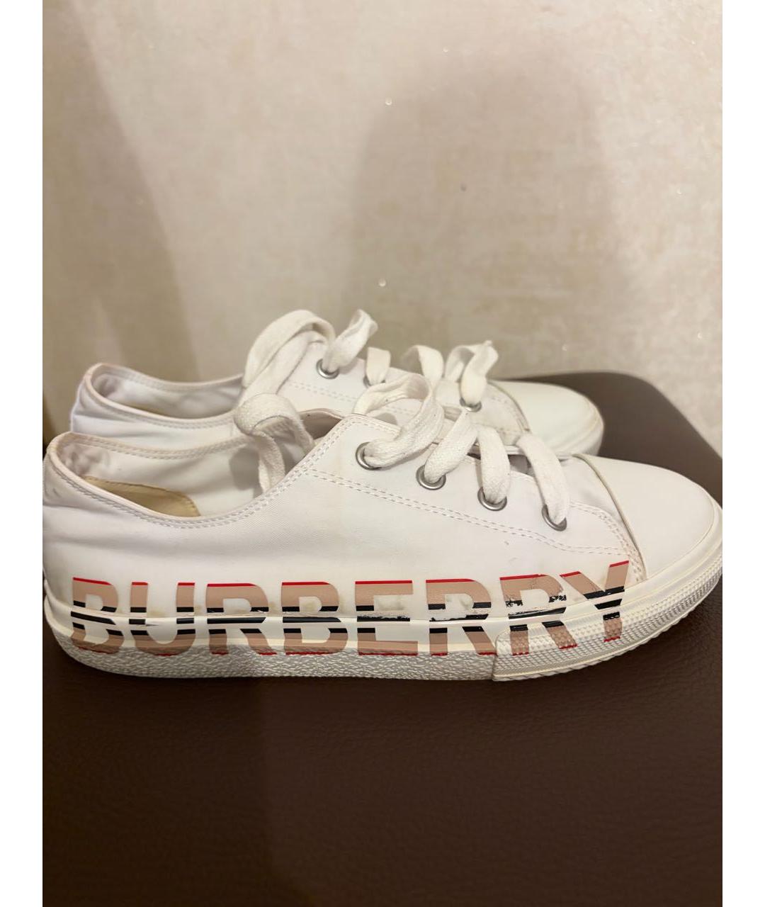 BURBERRY Белые кеды, фото 7