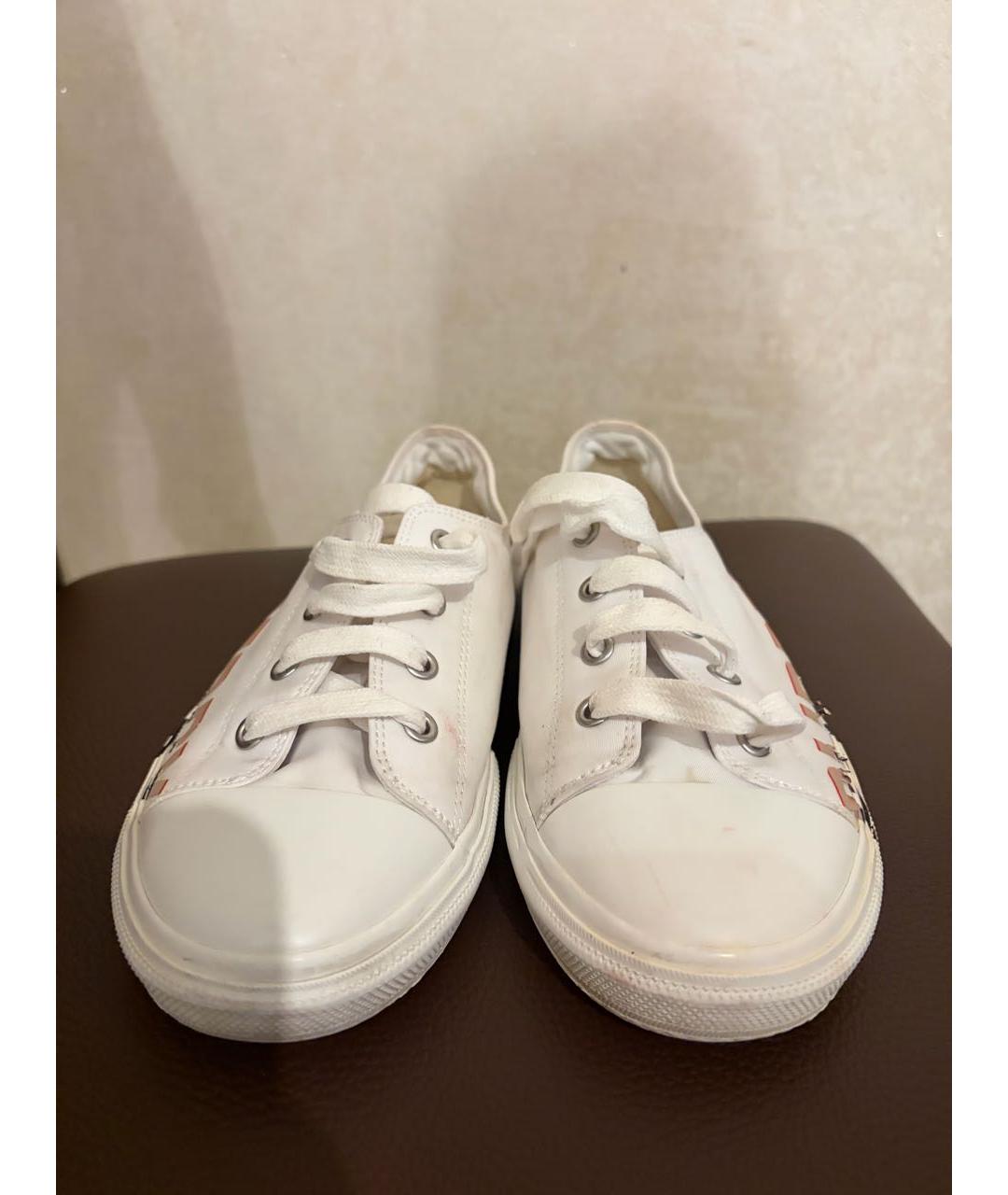 BURBERRY Белые кеды, фото 5