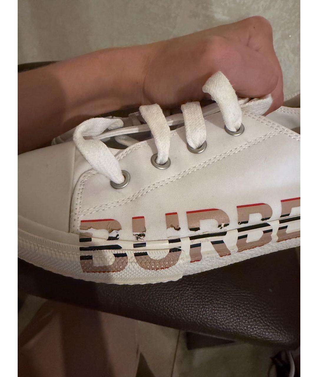 BURBERRY Белые кеды, фото 6