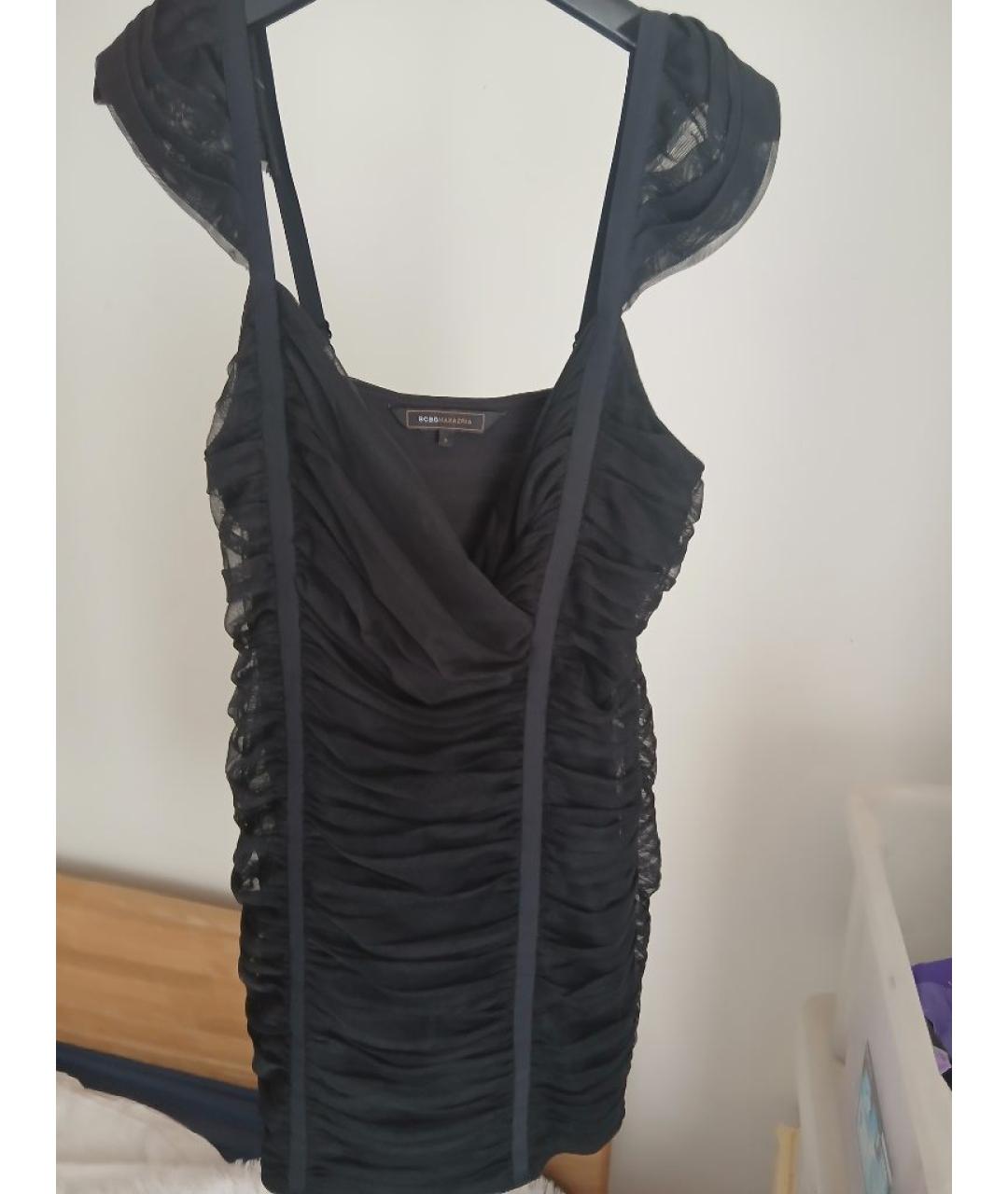BCBG MAXAZRIA Черное полиэстеровое платье, фото 3