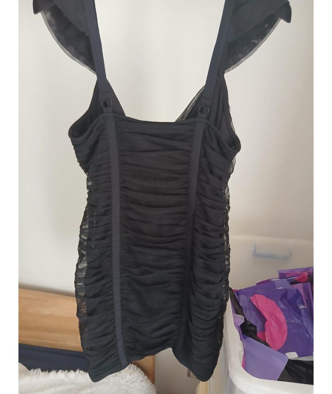 BCBG MAXAZRIA Черное полиэстеровое платье, фото 4
