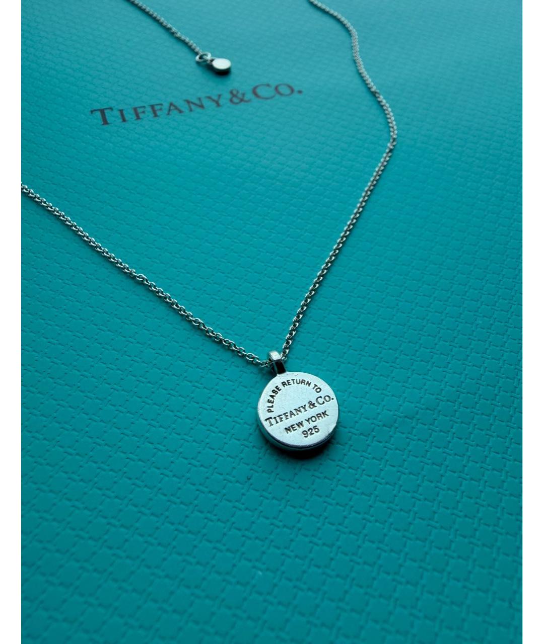 TIFFANY&CO Серебряное серебряное колье, фото 8