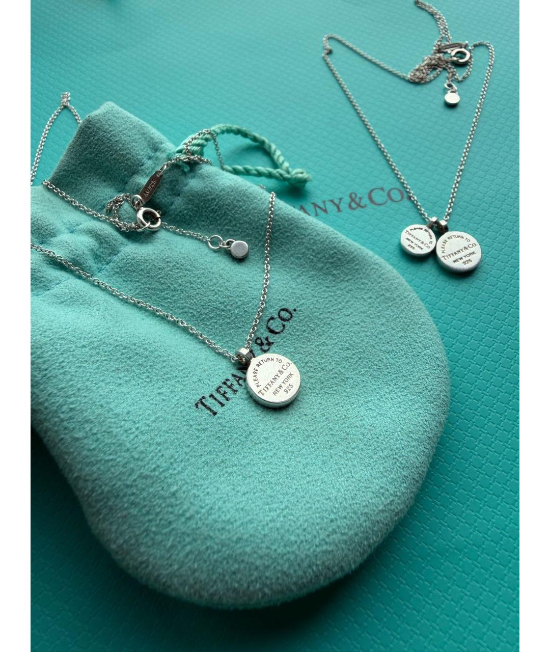 TIFFANY&CO Серебряное серебряное колье, фото 7