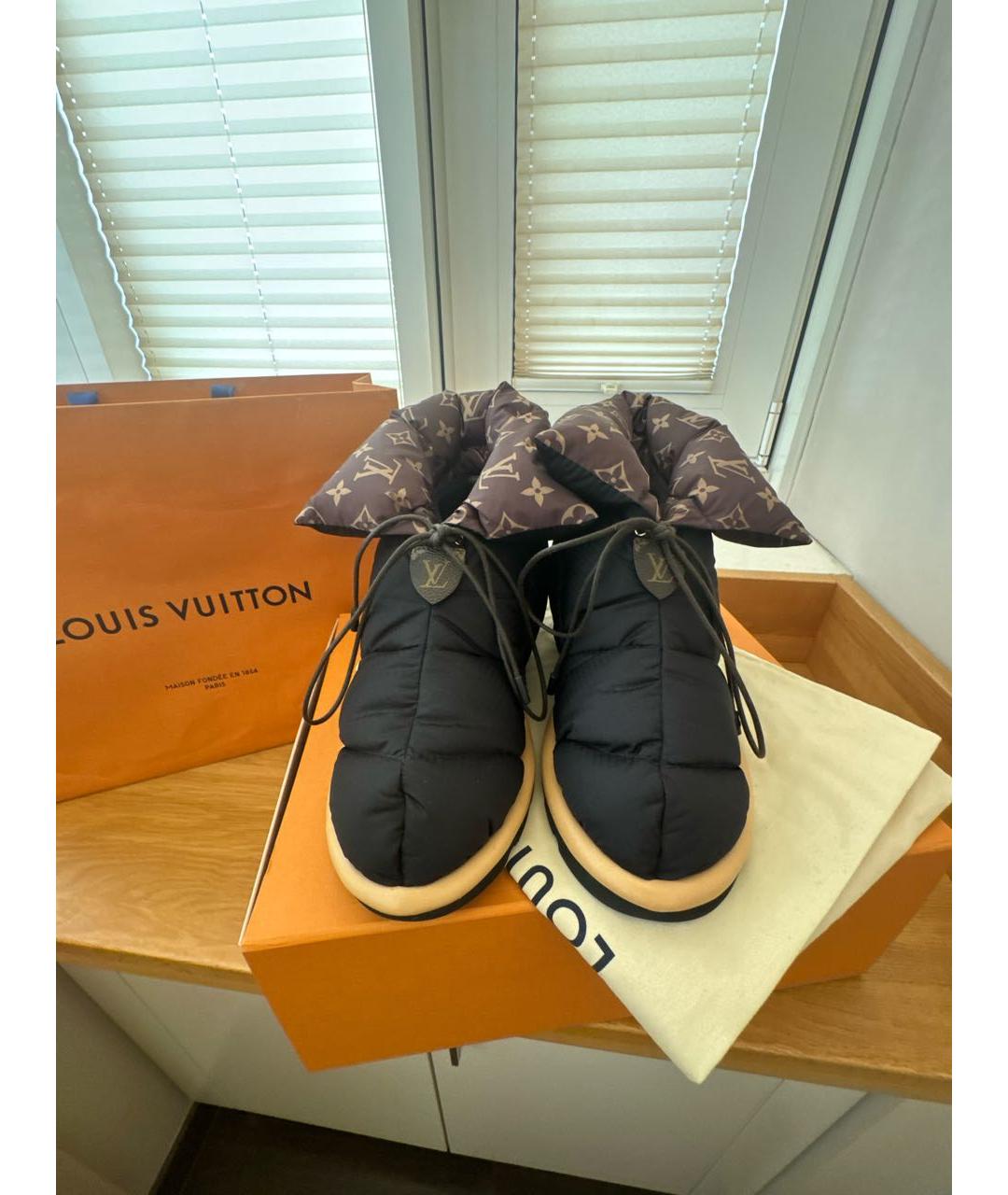 LOUIS VUITTON Черные полусапоги, фото 2