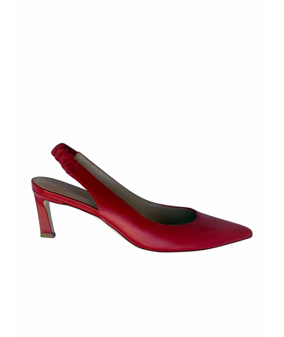 STUART WEITZMAN Красные кожаные туфли, фото 1