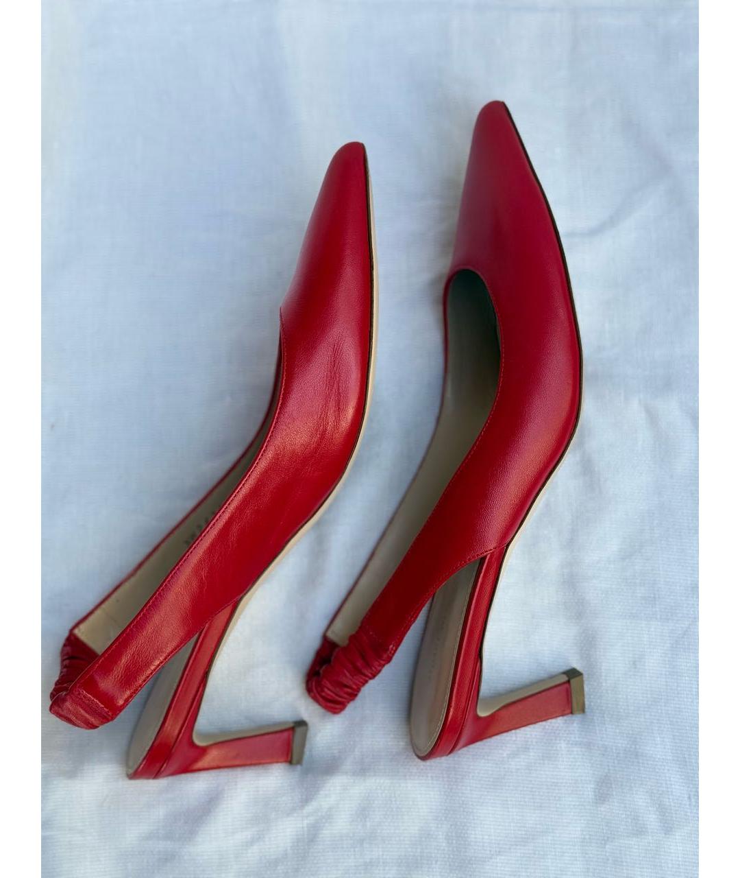 STUART WEITZMAN Красные кожаные туфли, фото 7
