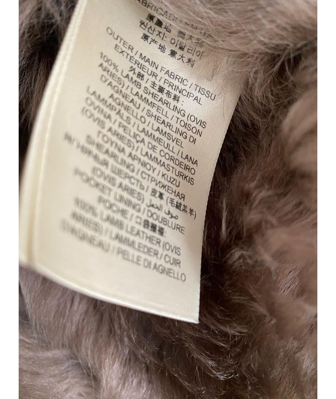 BURBERRY Бежевая замшевая дубленка, фото 4