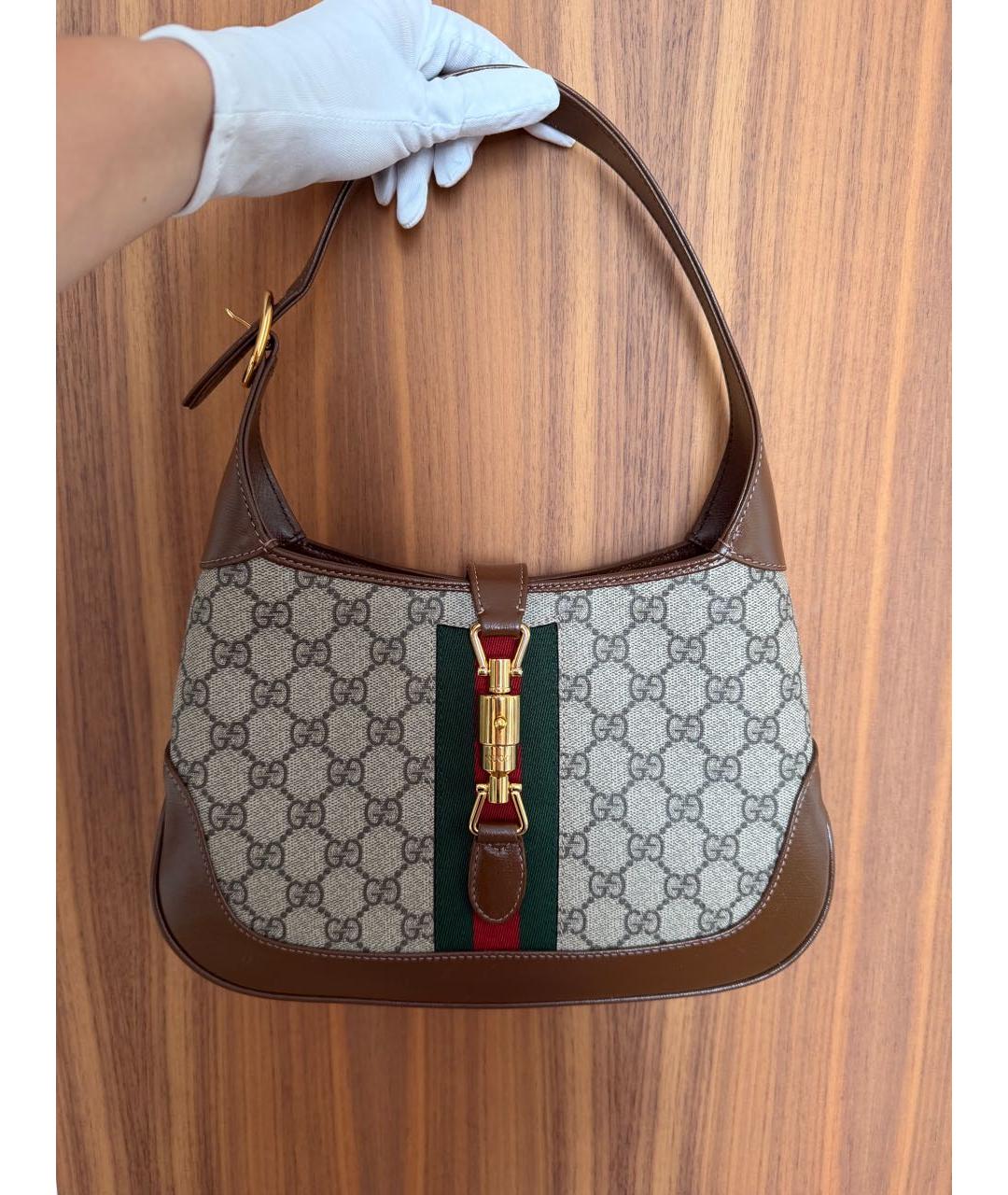 GUCCI Сумка с короткими ручками из канвы, фото 5
