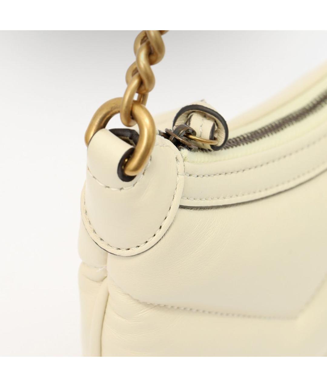 GUCCI Бежевая кожаная сумка через плечо, фото 4