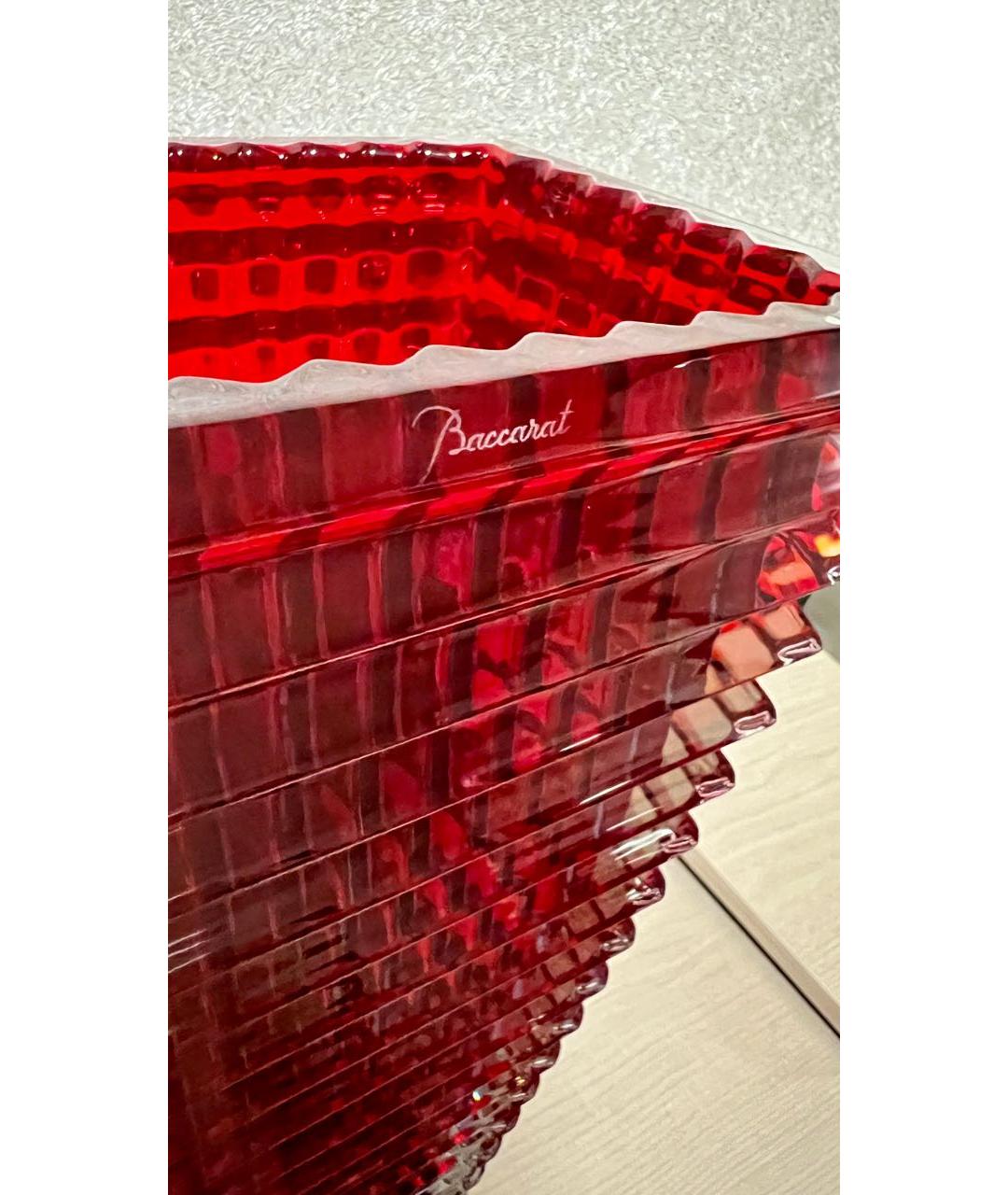 BACCARAT Красная ваза, фото 2