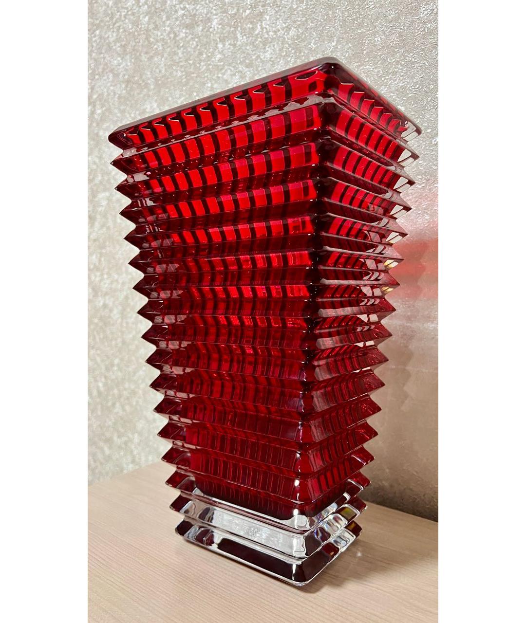 BACCARAT Красная ваза, фото 4