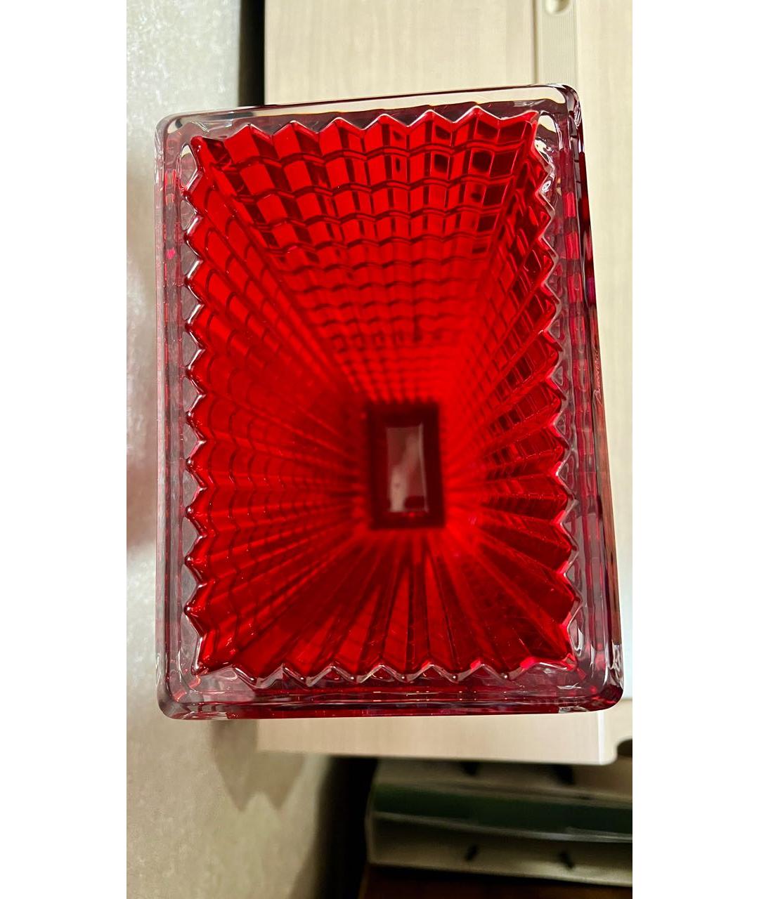 BACCARAT Красная ваза, фото 3