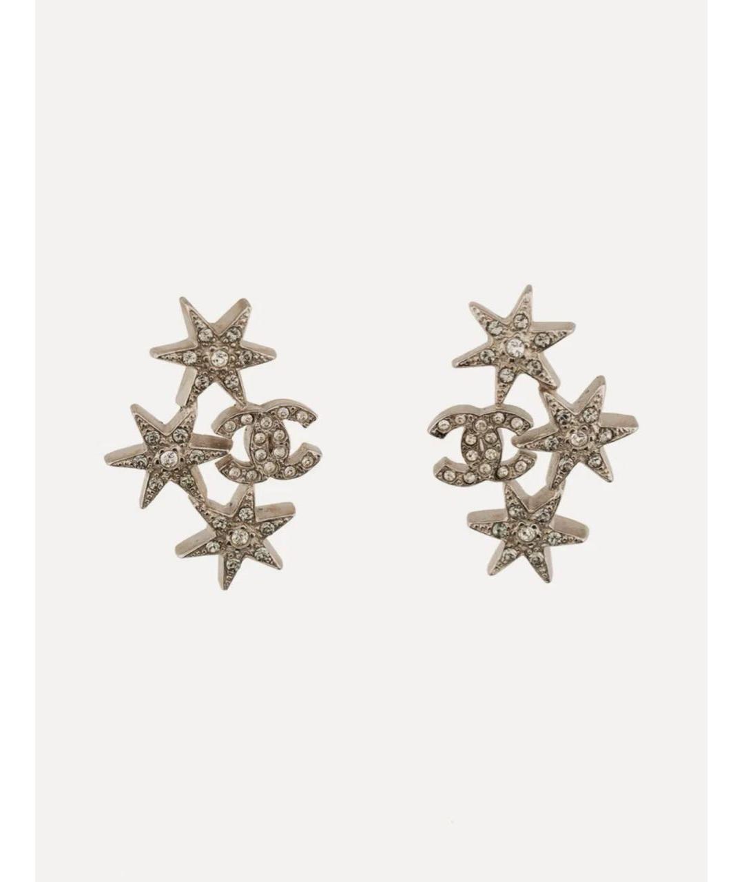 CHANEL Серебряные металлические серьги, фото 6