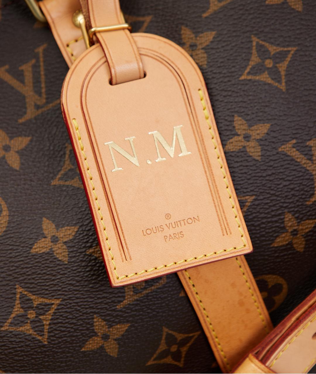 LOUIS VUITTON Коричневая дорожная/спортивная сумка из канвы, фото 5