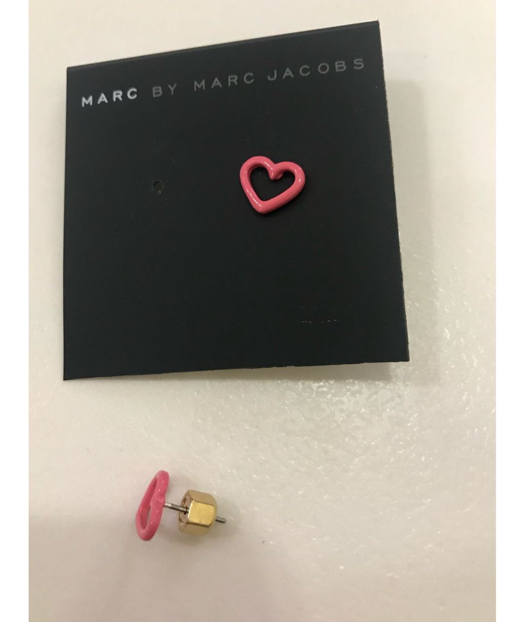 MARC BY MARC JACOBS Розовые металлические серьги, фото 4
