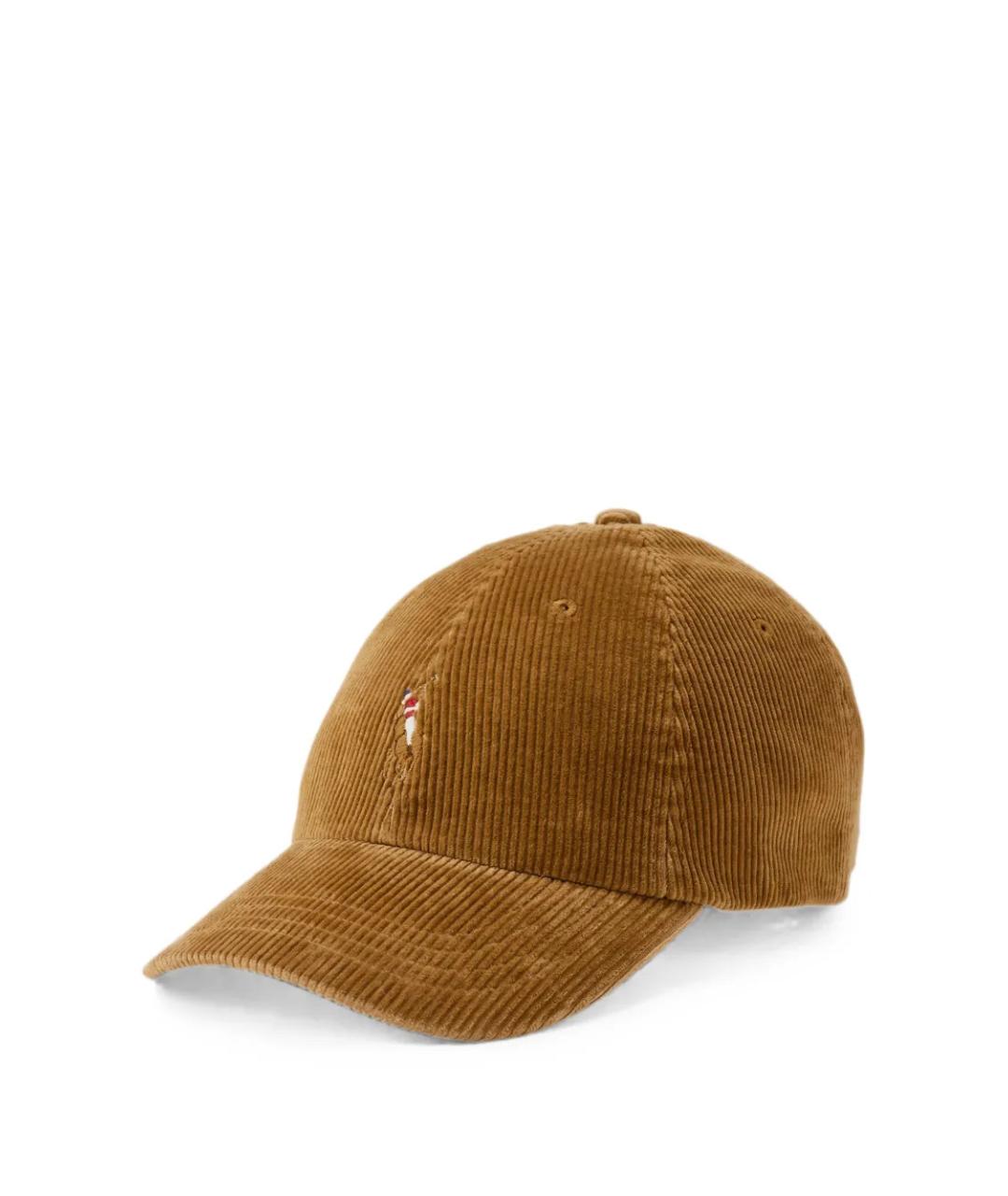 POLO RALPH LAUREN Коричневая хлопковая кепка/бейсболка, фото 1