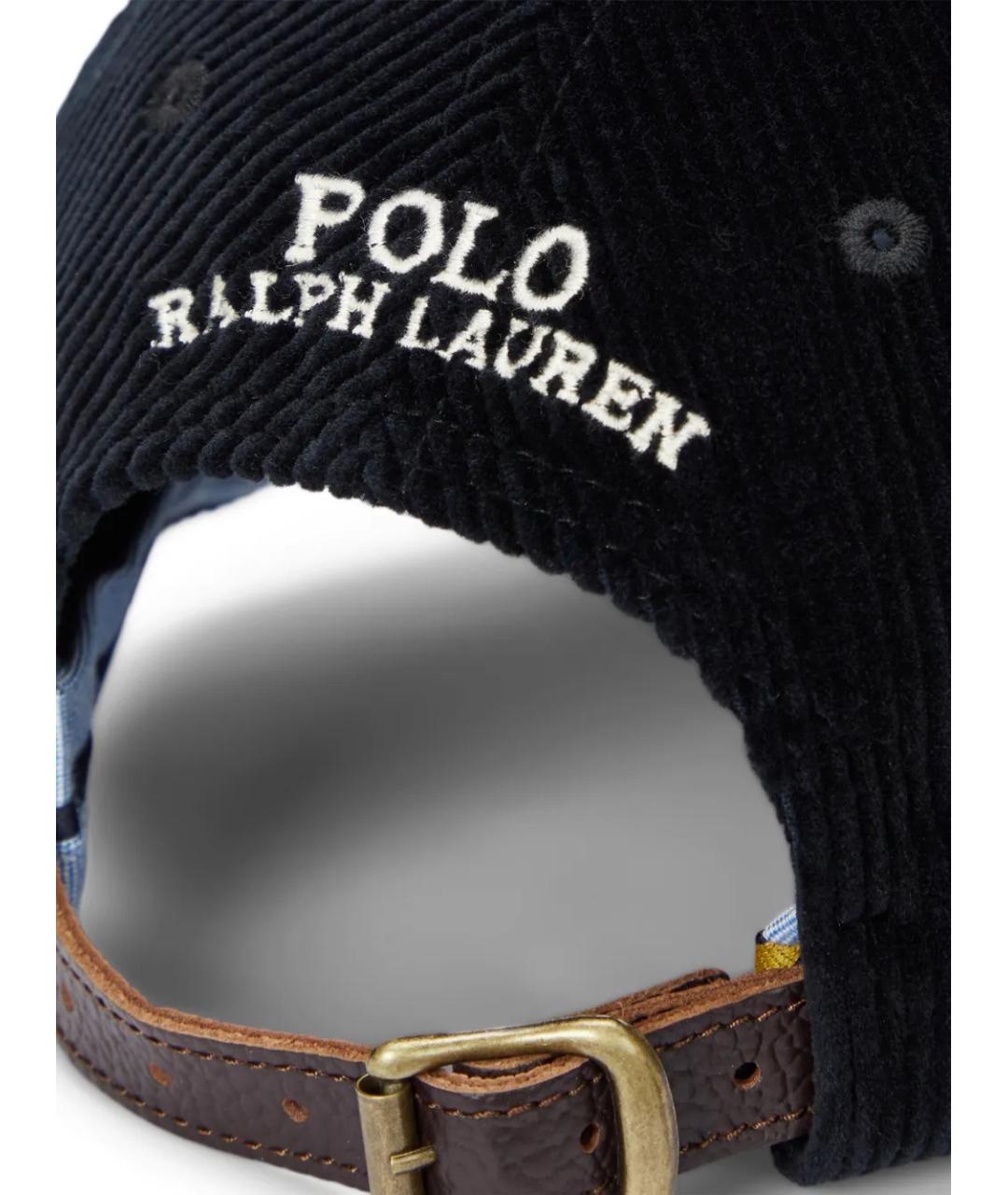 POLO RALPH LAUREN Черная хлопковая кепка/бейсболка, фото 4