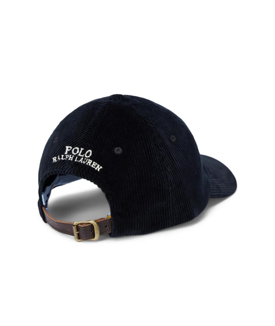 POLO RALPH LAUREN Черная хлопковая кепка/бейсболка, фото 2