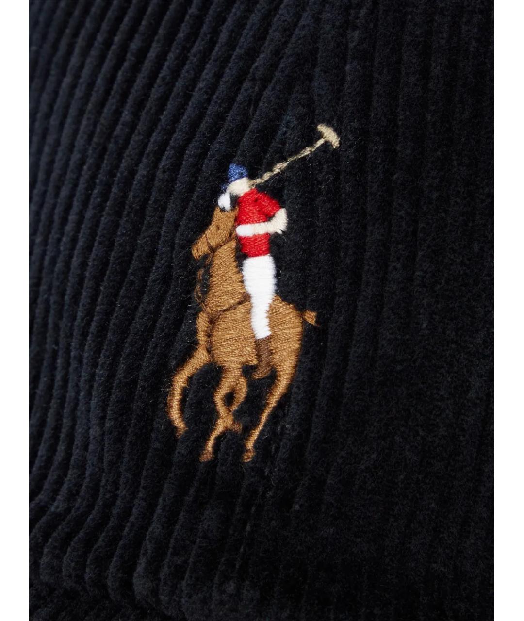 POLO RALPH LAUREN Черная хлопковая кепка/бейсболка, фото 3