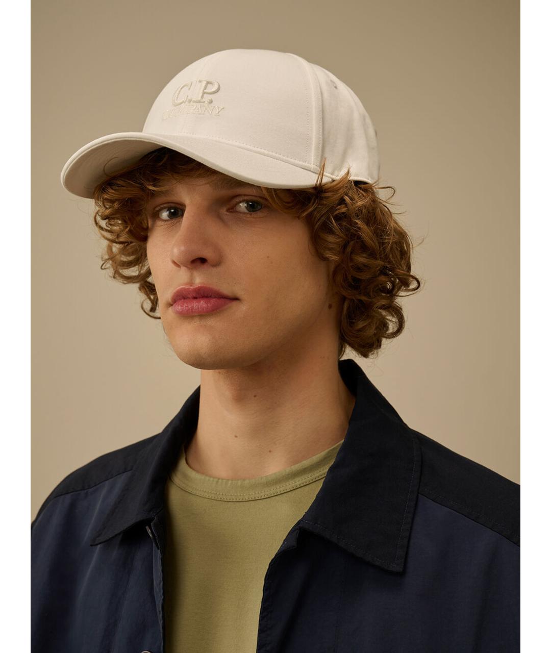 CP COMPANY Белая хлопковая кепка/бейсболка, фото 2