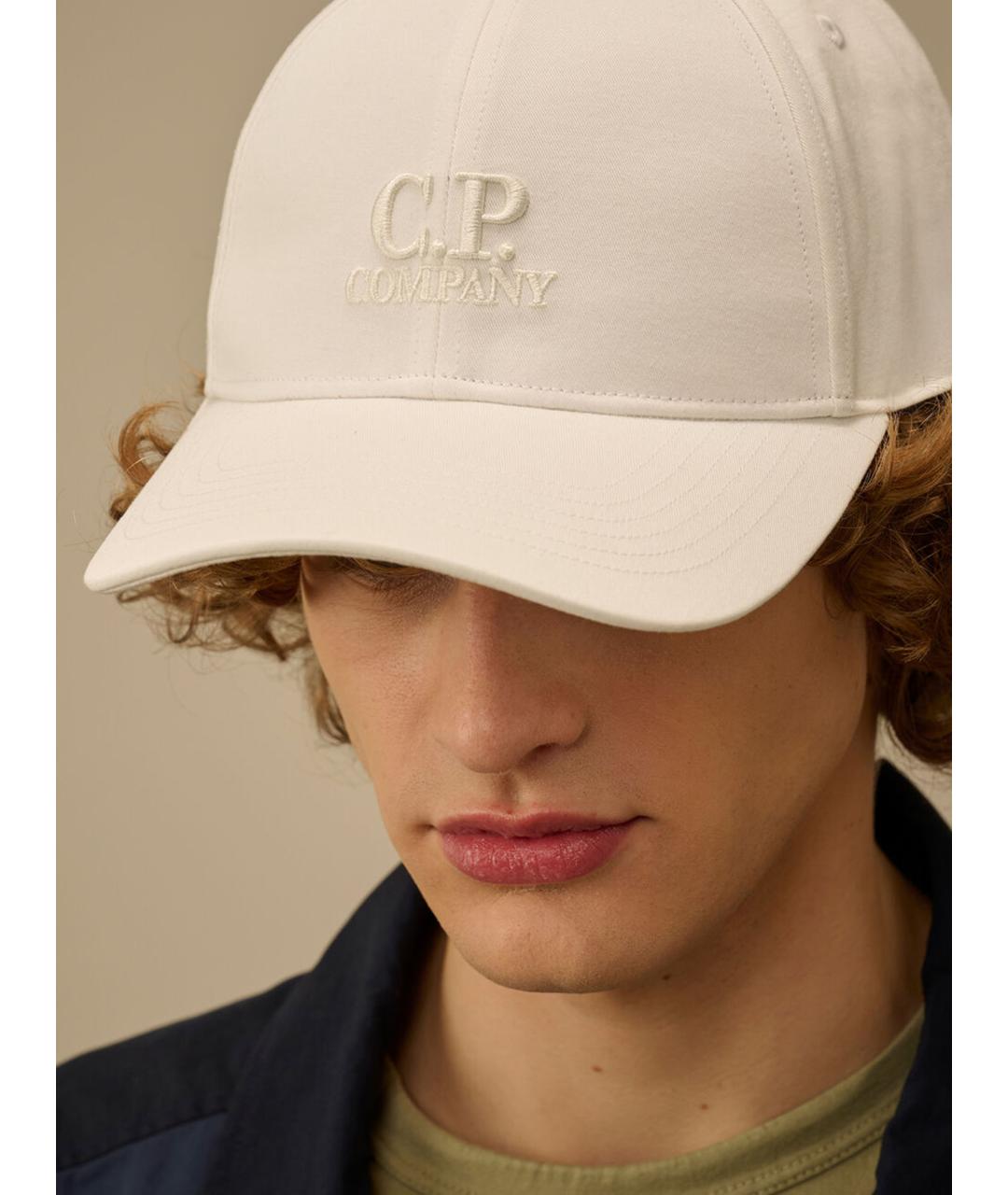 CP COMPANY Белая хлопковая кепка/бейсболка, фото 4