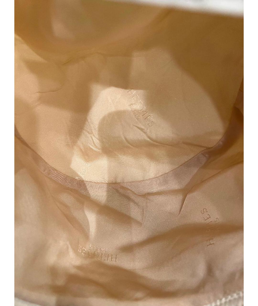 HERMES Белая хлопковая шляпа, фото 4