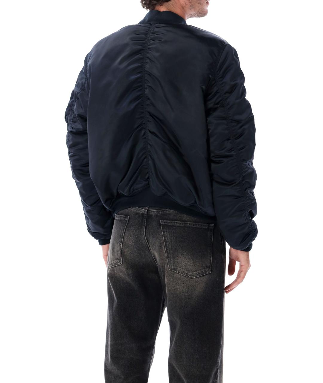 ALPHA INDUSTRIES Темно-синяя синтетическая куртка, фото 2