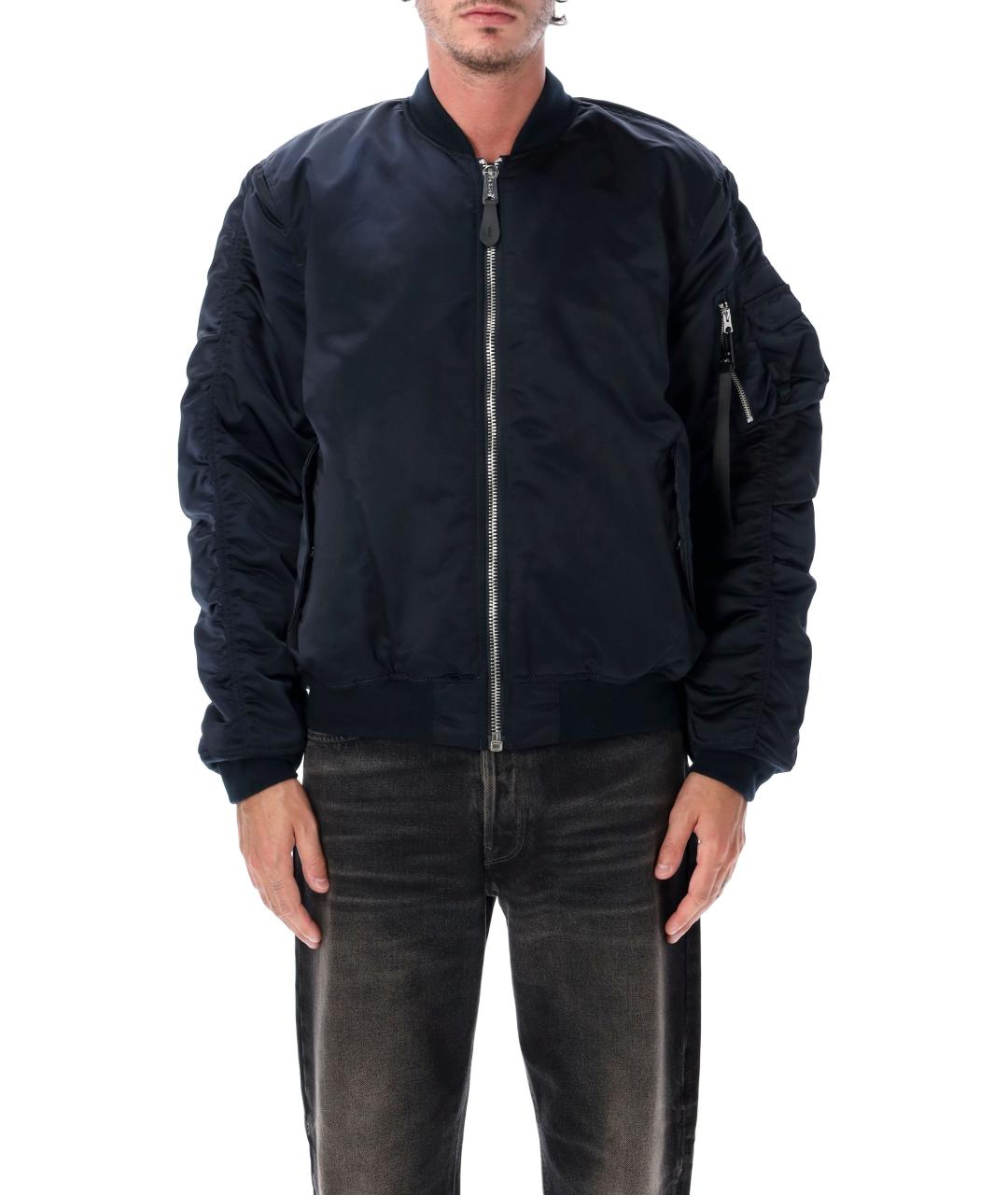 ALPHA INDUSTRIES Темно-синяя синтетическая куртка, фото 1