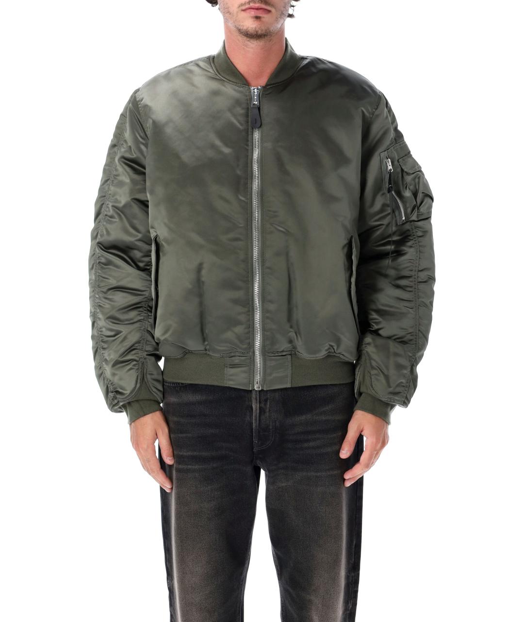 ALPHA INDUSTRIES Зеленая синтетическая куртка, фото 1