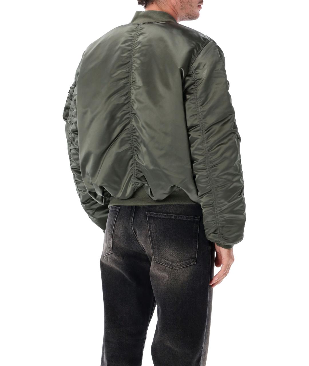 ALPHA INDUSTRIES Зеленая синтетическая куртка, фото 2