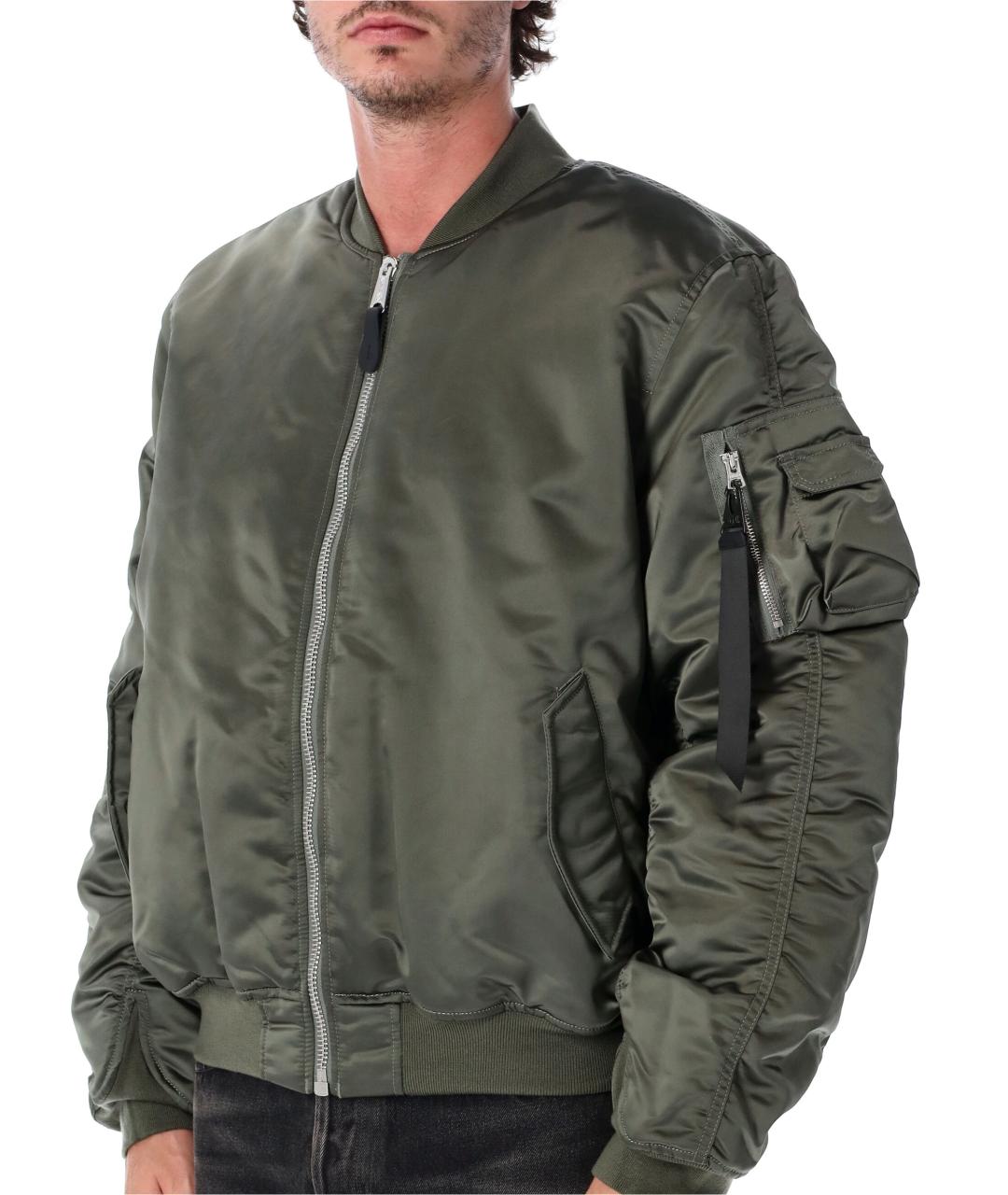 ALPHA INDUSTRIES Зеленая синтетическая куртка, фото 3