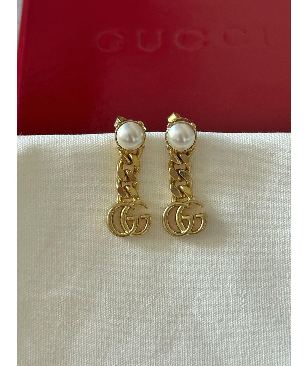 GUCCI Золотые серьги, фото 3