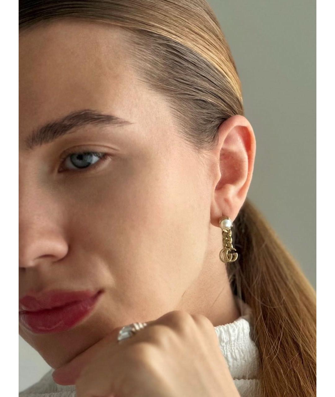 GUCCI Золотые серьги, фото 6