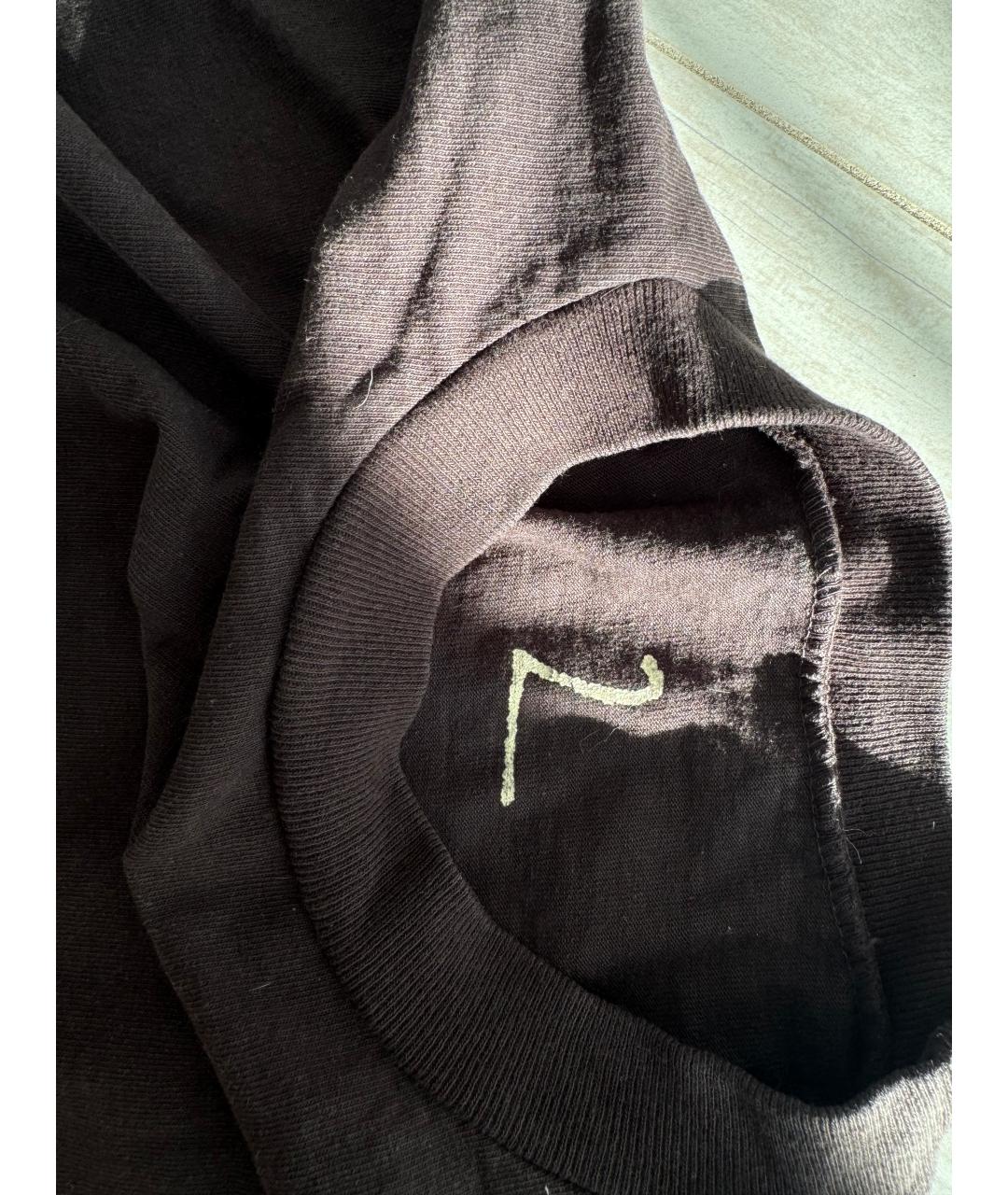 YEEZY Черная хлопковая футболка, фото 3