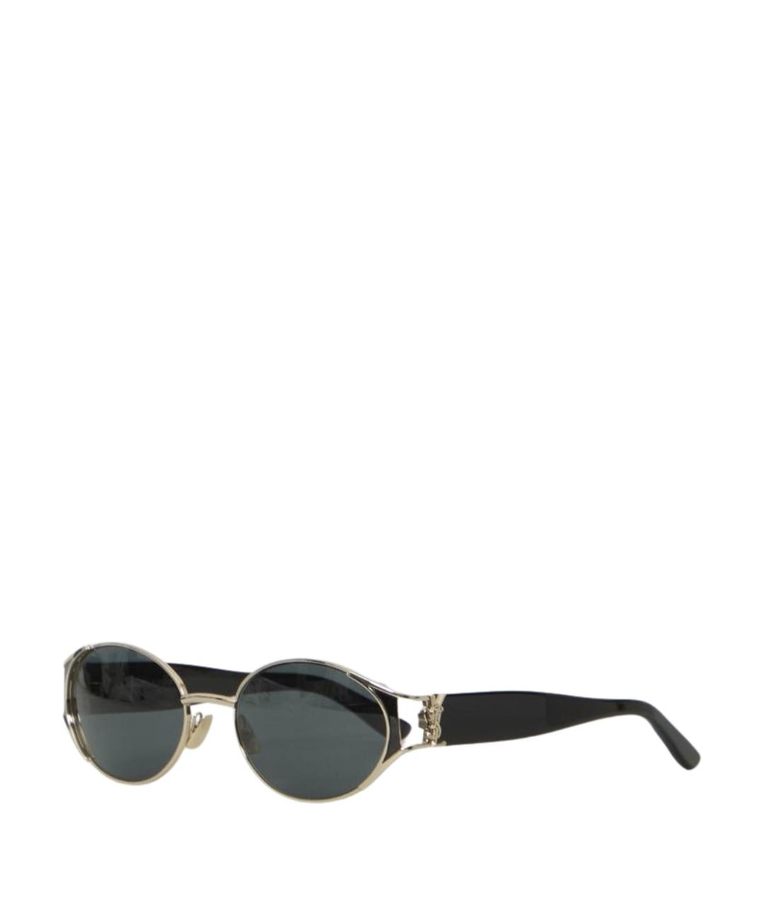 SAINT LAURENT Черные пластиковые солнцезащитные очки, фото 1