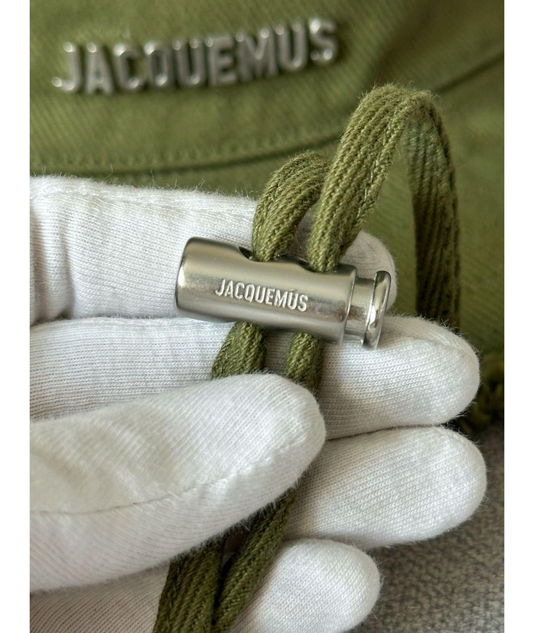 JACQUEMUS Хаки хлопковая панама, фото 6