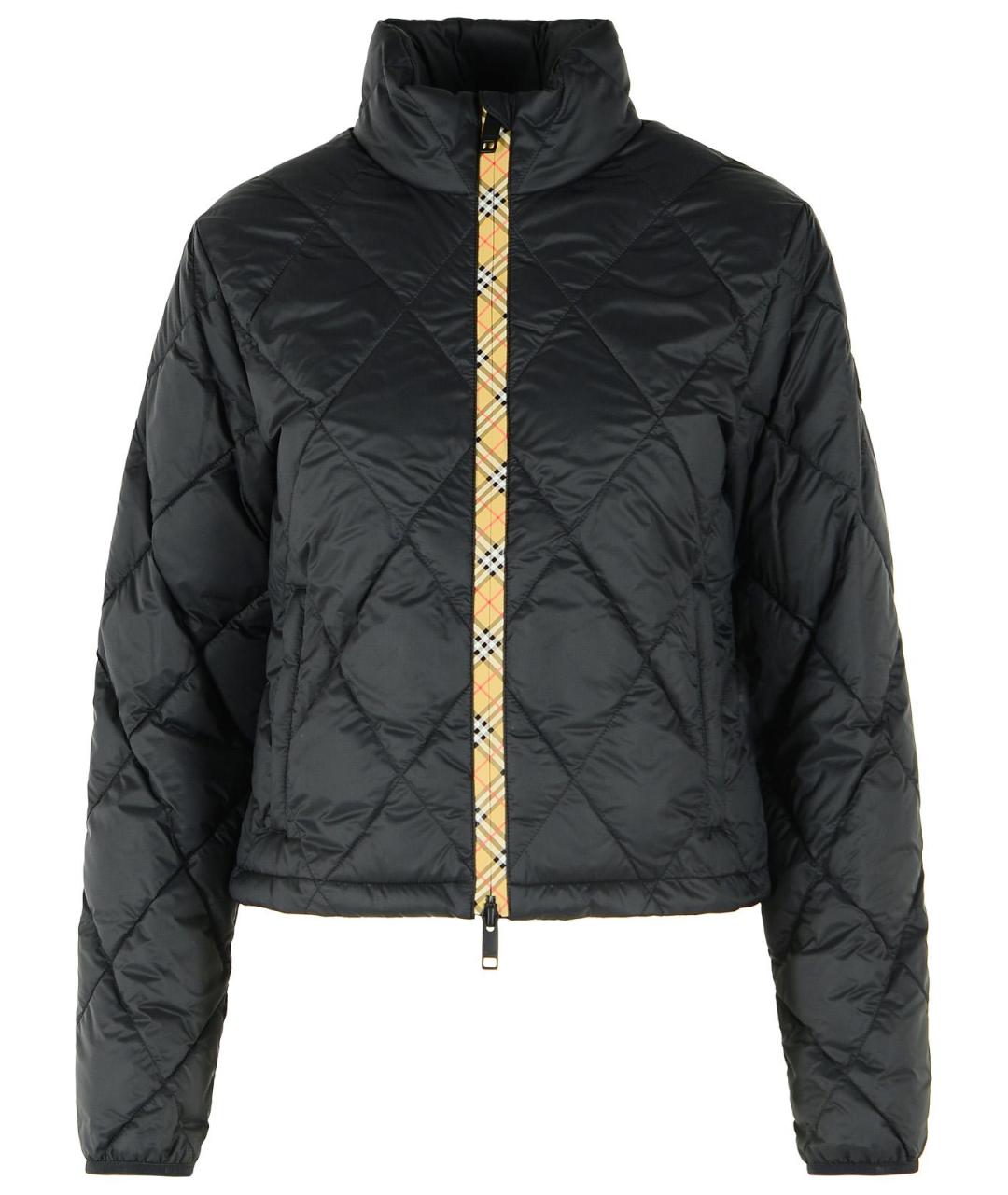 BURBERRY Черная полиамидовая куртка, фото 1