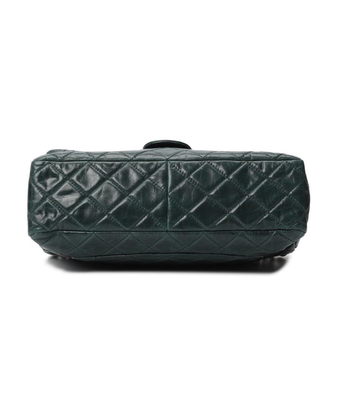 CHANEL Хаки кожаная сумка тоут, фото 7