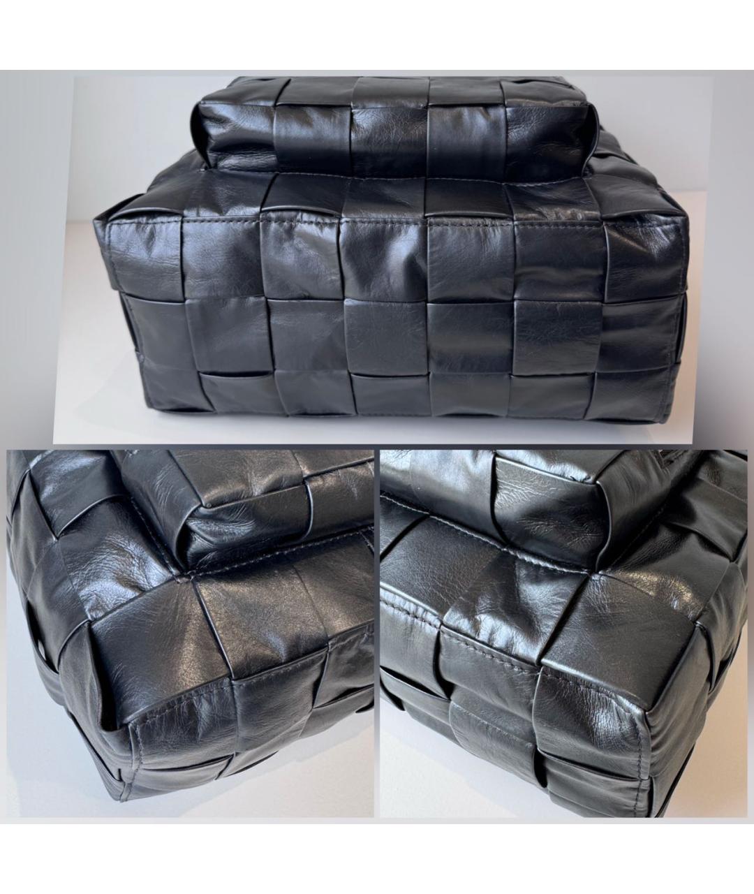 BOTTEGA VENETA Черный кожаный рюкзак, фото 7