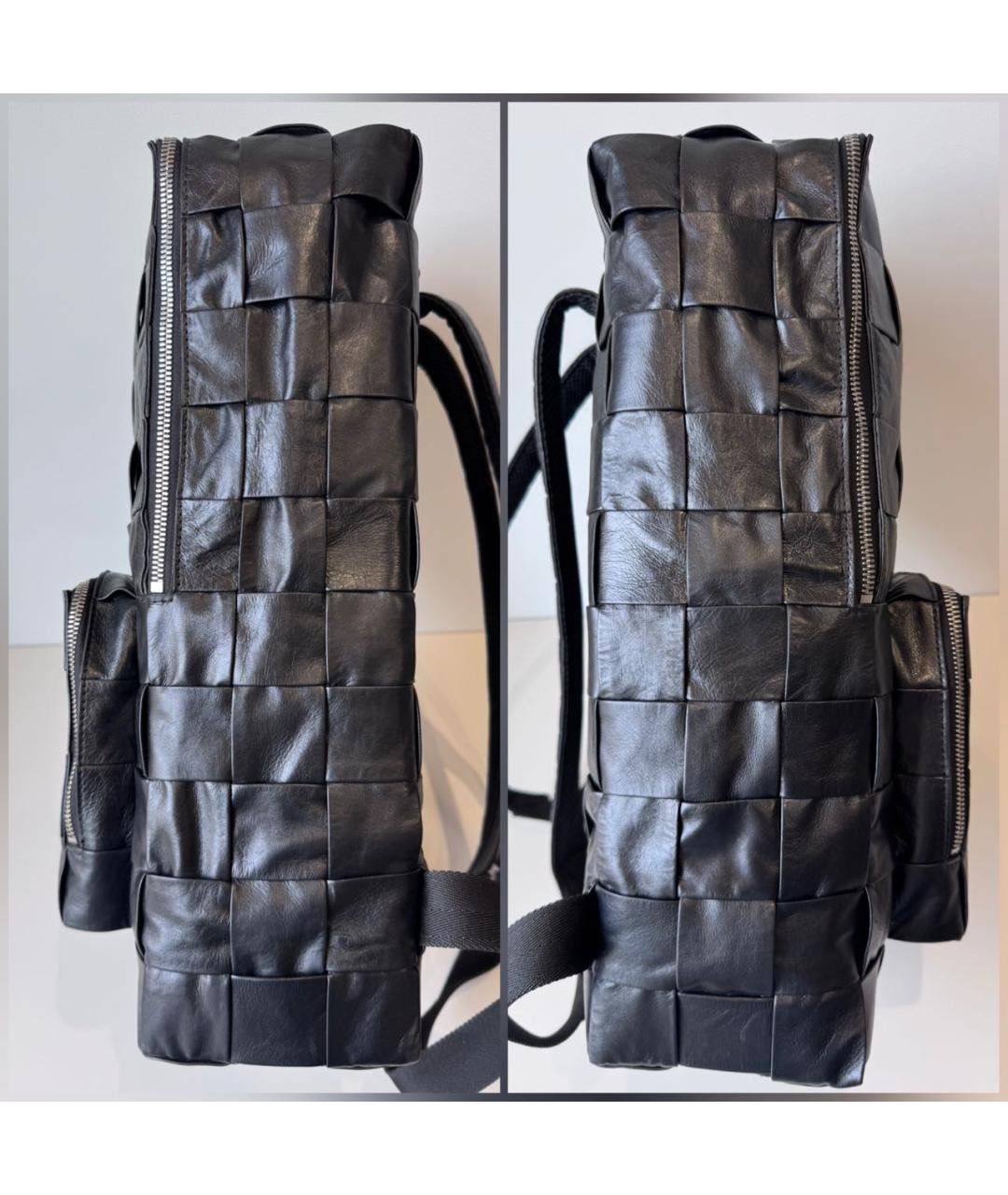 BOTTEGA VENETA Черный кожаный рюкзак, фото 5
