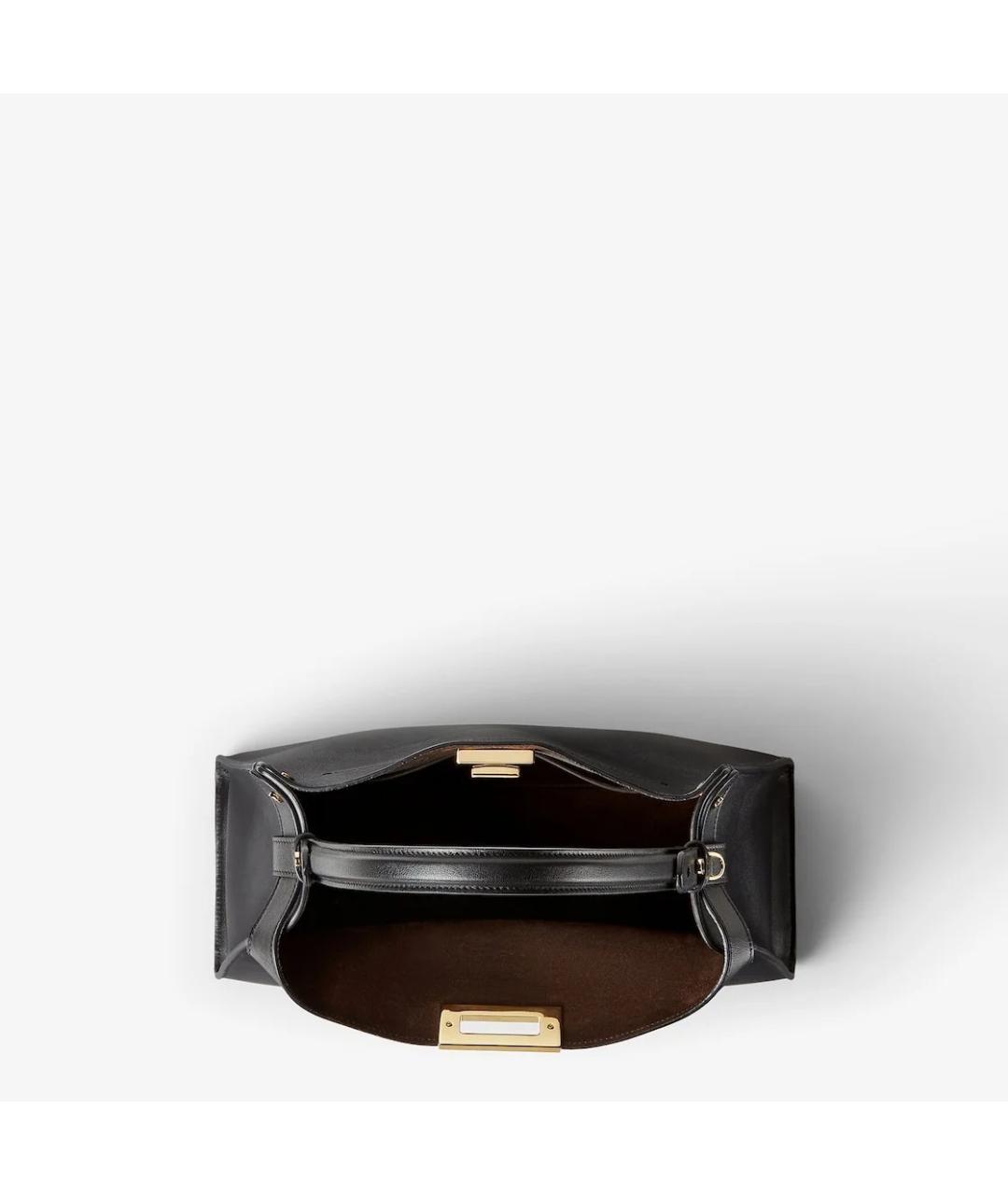 FENDI Черная кожаная сумка через плечо, фото 4