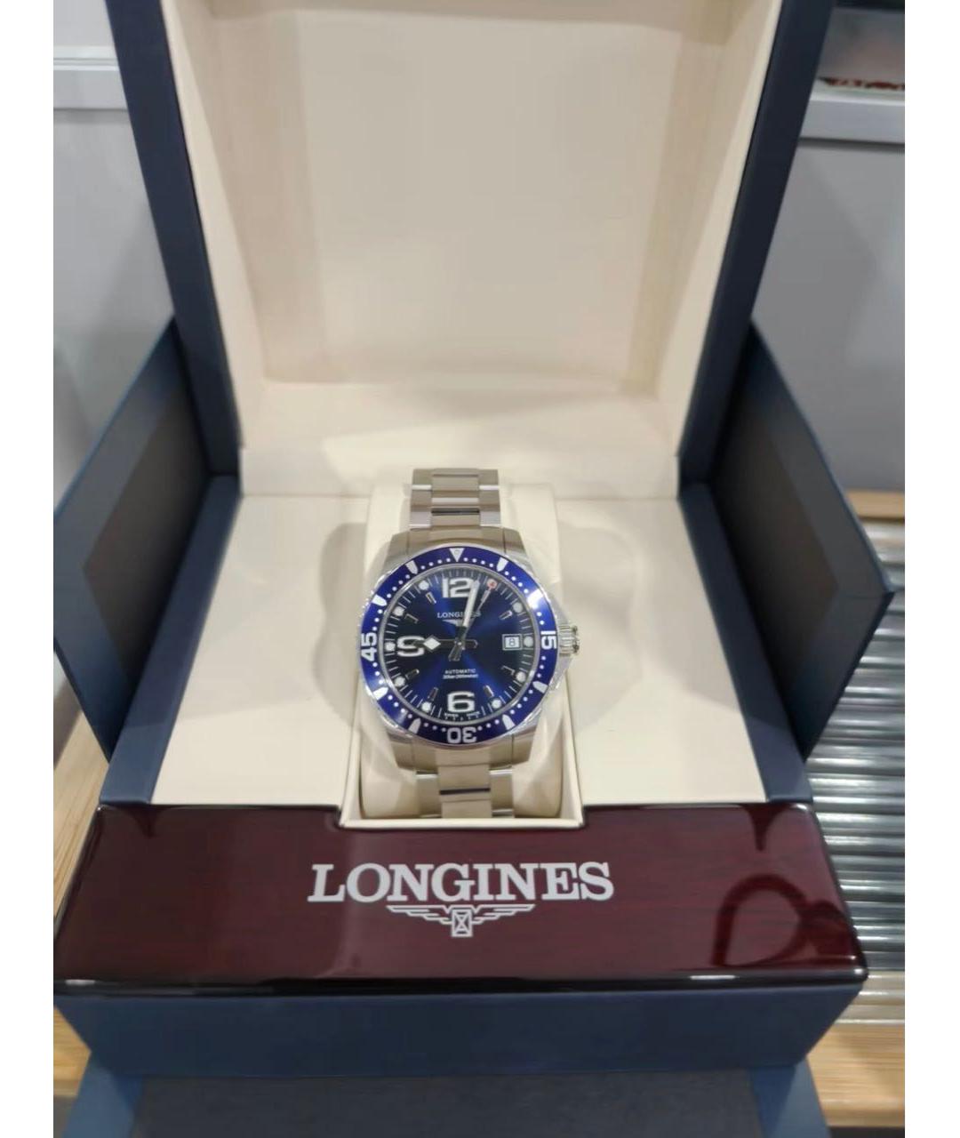 LONGINES Синие часы, фото 4