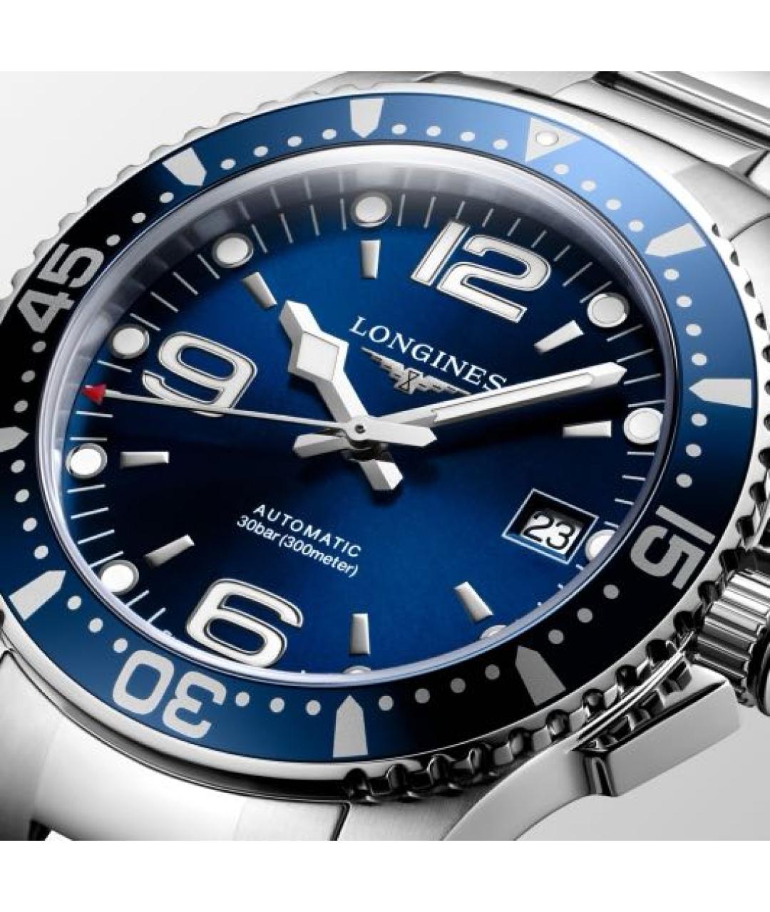 LONGINES Синие часы, фото 3